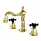 Kingston Brass KS1972PKX Duchess Widespread Bathroom Faucet W/ Brass Pop-Up, Brass KS1972PKX - alternate 1